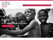 Tablet Screenshot of globalhealthfilm.org